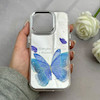 قاب گوشی iPhone 16 Pro آیفون اورجینال فانتزی سخت آینه ای لنز کرومی ایربگ دار طرح پروانه کیوت کد 122144