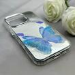قاب گوشی iPhone 16 Pro آیفون اورجینال فانتزی سخت آینه ای لنز کرومی ایربگ دار طرح پروانه کیوت کد 122144