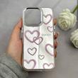 قاب گوشی iPhone 16 Pro آیفون اورجینال فانتزی سخت آینه ای لنز کرومی ایربگ دار طرح قلب کیوت کد 122147