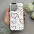 قاب گوشی iPhone 16 آیفون اورجینال فانتزی سخت آینه ای لنز کرومی ایربگ دار طرح قلب کیوت کد 122152