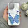 قاب گوشی iPhone 16 آیفون اورجینال فانتزی سخت آینه ای لنز کرومی ایربگ دار طرح پروانه کیوت کد 122153