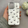 قاب گوشی iPhone 16 آیفون اورجینال فانتزی سخت آینه ای لنز کرومی ایربگ دار طرح پاپیون کیوت کد 122157