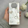 قاب گوشی Poco X3 - Poco X3 Pro شیائومی اورجینال فانتزی سخت آینه ای لنز کرومی ایربگ دار طرح قلب کیوت کد 122210