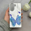 قاب گوشی Poco X7 Pro شیائومی اورجینال فانتزی سخت آینه ای لنز کرومی ایربگ دار طرح پروانه کیوت کد 122246