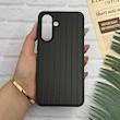 قاب گوشی Galaxy A36 سامسونگ اورجینال M Company ضد ضربه کرکره ای دور سیلیکونی پشت سخت مشکی کد 123781