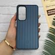 قاب گوشی Galaxy S24 FE سامسونگ اورجینال M Company ضد ضربه کرکره ای دور سیلیکونی پشت سخت سرمه ای کد 123784