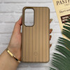 قاب گوشی Galaxy S24 FE سامسونگ اورجینال M Company ضد ضربه کرکره ای دور سیلیکونی پشت سخت قهوه ای کد 123785