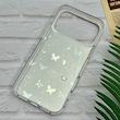قاب گوشی iPhone 17 Pro Max آیفون فانتزی براق IMD لیزری لاکچری سخت HARD طرح پروانه کد 123302