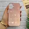 قاب گوشی iPhone 16 آیفون فانتزی براق IMD لیزری لاکچری سخت HARD طرح پروانه کد 123310