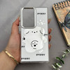 قاب گوشی Galaxy S24 Ultra سامسونگ اورجینال فانتزی سخت آینه ای لنز کرومی ایربگ دار طرح PUPPY کیوت کد 122488