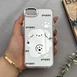 قاب گوشی iPhone 7 - iPhone 8 - iPhone SE 2020 - iPhone SE 2022 آیفون اورجینال فانتزی سخت آینه ای لنز کرومی ایربگ دار طرح PUPPY کیوت کد 122505