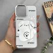 قاب گوشی iPhone 12 Pro Max آیفون اورجینال فانتزی سخت آینه ای لنز کرومی ایربگ دار طرح PUPPY کیوت کد 122517