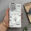 قاب گوشی iPhone 13 Pro Max آیفون اورجینال فانتزی سخت آینه ای لنز کرومی ایربگ دار طرح PUPPY کیوت کد 122518
