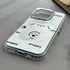 قاب گوشی iPhone 16 Pro آیفون اورجینال فانتزی سخت آینه ای لنز کرومی ایربگ دار طرح PUPPY کیوت کد 122529