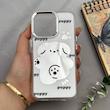 قاب گوشی iPhone 13 Pro آیفون اورجینال فانتزی سخت آینه ای لنز کرومی ایربگ دار طرح PUPPY کیوت کد 122530