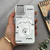 قاب گوشی iPhone 12 - 12 Pro آیفون اورجینال فانتزی سخت آینه ای لنز کرومی ایربگ دار طرح PUPPY کیوت کد 122536