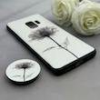 قاب گوشی Galaxy S9 سامسونگ فانتزی سوزنی برجسته پاپ سوکت دار طرح گل کد 122614