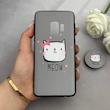 قاب گوشی Galaxy S9 سامسونگ فانتزی سوزنی برجسته پاپ سوکت دار طرح گربه کد 122615
