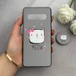 قاب گوشی Galaxy S10 سامسونگ فانتزی سوزنی برجسته پاپ سوکت دار طرح گربه کد 122620
