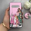قاب گوشی Galaxy S10 سامسونگ فانتزی سوزنی برجسته پاپ سوکت دار طرح دخترونه کد 122623