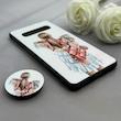 قاب گوشی Galaxy S10 سامسونگ فانتزی سوزنی برجسته پاپ سوکت دار طرح دخترونه کد 122625