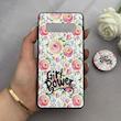 قاب گوشی Galaxy S10 سامسونگ فانتزی سوزنی برجسته پاپ سوکت دار طرح گل کد 122626