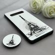 قاب گوشی Galaxy S10 سامسونگ فانتزی سوزنی برجسته پاپ سوکت دار طرح برج ایفل کد 122631