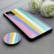 قاب گوشی Galaxy S20 Plus سامسونگ فانتزی سوزنی برجسته پاپ سوکت دار طرح رنگی کد 122645