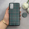 قاب گوشی Galaxy S20 Plus سامسونگ فانتزی سوزنی برجسته پاپ سوکت دار طرح چارخونه کد 122652