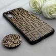 قاب گوشی Galaxy S20 سامسونگ فانتزی سوزنی برجسته پاپ سوکت دار طرح FENDI کد 122670