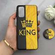 قاب گوشی Galaxy S20 سامسونگ فانتزی سوزنی برجسته پاپ سوکت دار طرح KING کد 122677