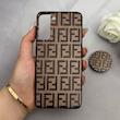 قاب گوشی Galaxy S21 سامسونگ فانتزی سوزنی برجسته پاپ سوکت دار طرح FENDI کد 122692