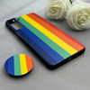 قاب گوشی Galaxy S21 سامسونگ فانتزی سوزنی برجسته پاپ سوکت دار طرح رنگی کد 122693