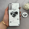 قاب گوشی Galaxy S21 سامسونگ فانتزی سوزنی برجسته پاپ سوکت دار طرح قلب کد 122697