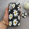 قاب گوشی Galaxy S21 سامسونگ فانتزی سوزنی برجسته پاپ سوکت دار طرح گل کد 122701