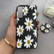 قاب گوشی Galaxy S21 سامسونگ فانتزی سوزنی برجسته پاپ سوکت دار طرح گل کد 122701