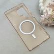 قاب گوشی Galaxy S25 Ultra سامسونگ فول طلقی مگ سیف دار شفاف کریستالی اورجینال AVA شیشه ای نسکافه ای کد 121001