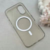 قاب گوشی iPhone 17 آیفون فول طلقی مگ سیف دار شفاف کریستالی اورجینال AVA شیشه ای طوسی کد 121027