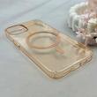 قاب گوشی iPhone 13 - iPhone 14 آیفون فول طلقی مگ سیف دار شفاف کریستالی اورجینال AVA شیشه ای نسکافه ای کد 121033