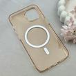 قاب گوشی iPhone 13 - iPhone 14 آیفون فول طلقی مگ سیف دار شفاف کریستالی اورجینال AVA شیشه ای نسکافه ای کد 121033