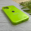 قاب گوشی iPhone 13 - iPhone 14 آیفون سیلیکونی اورجینال پاک کنی درجه یک زیربسته سبز فسفری کد 124036