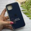 قاب گوشی iPhone 13 - iPhone 14 آیفون سیلیکونی اورجینال پاک کنی درجه یک زیربسته سرمه ای کد 124037