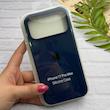 قاب گوشی iPhone 17 Pro Max آیفون سیلیکونی اورجینال پاک کنی درجه یک زیربسته سرمه ای کد 124074