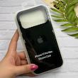 قاب گوشی iPhone 17 Pro Max آیفون سیلیکونی اورجینال پاک کنی درجه یک زیربسته مشکی کد 124082