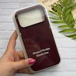 قاب گوشی iPhone 17 Pro Max آیفون سیلیکونی اورجینال پاک کنی درجه یک زیربسته زرشکی کد 124083