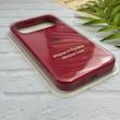 قاب گوشی iPhone 17 Pro Max آیفون سیلیکونی اورجینال پاک کنی درجه یک زیربسته آلبالویی کد 124084