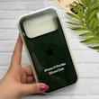 قاب گوشی iPhone 17 Pro Max آیفون سیلیکونی اورجینال پاک کنی درجه یک زیربسته سبز تیره کد 124092