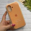 قاب گوشی iPhone 17 آیفون سیلیکونی اورجینال پاک کنی درجه یک زیربسته نارنجی روشن کد 124140