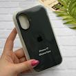 قاب گوشی iPhone 17 آیفون سیلیکونی اورجینال پاک کنی درجه یک زیربسته سرمه ای تیره کد 124148