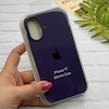 قاب گوشی iPhone 17 آیفون سیلیکونی اورجینال پاک کنی درجه یک زیربسته بنفش تیره کد 124156